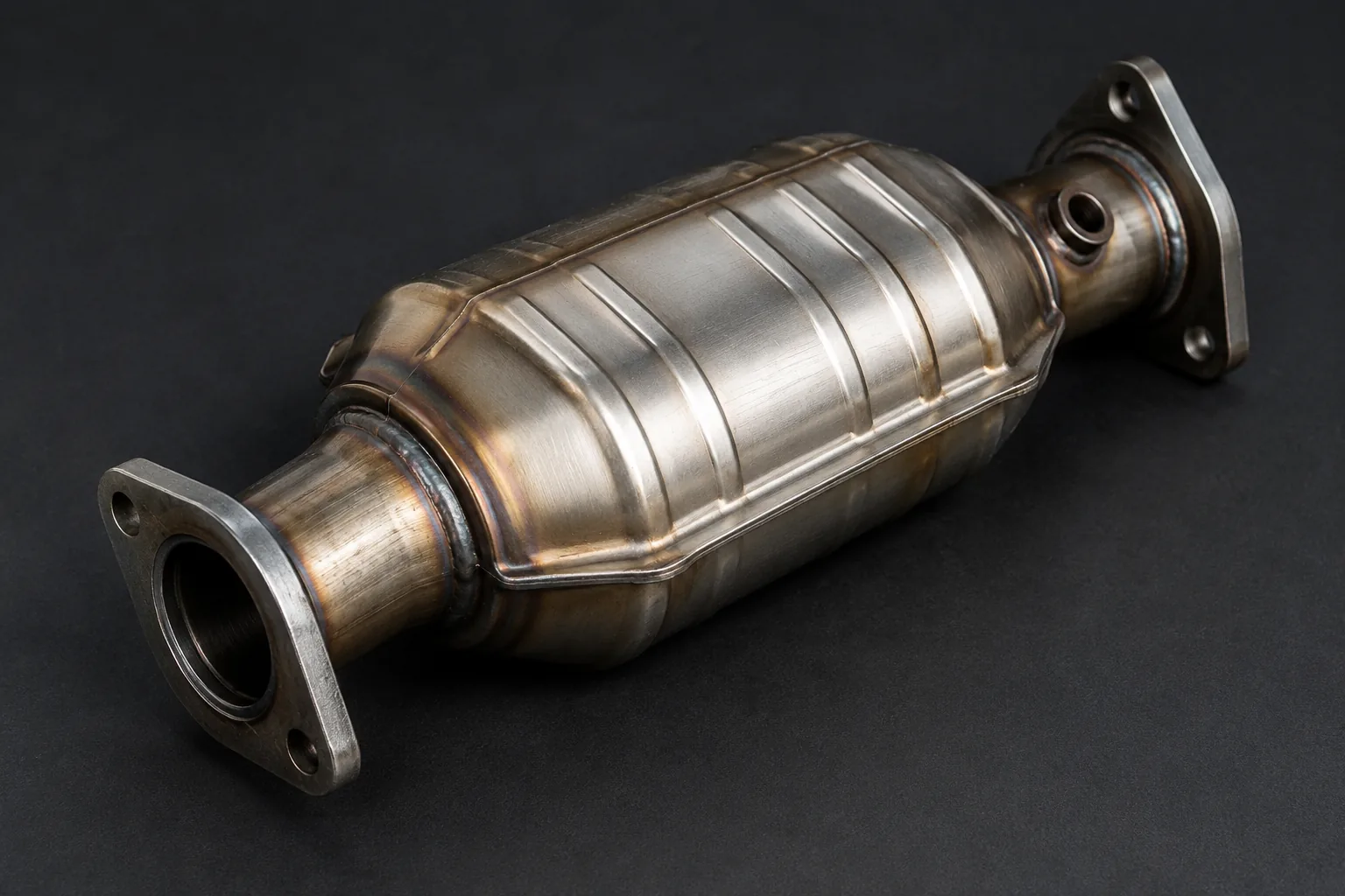 Automotive catalytic converter requiring theft protection