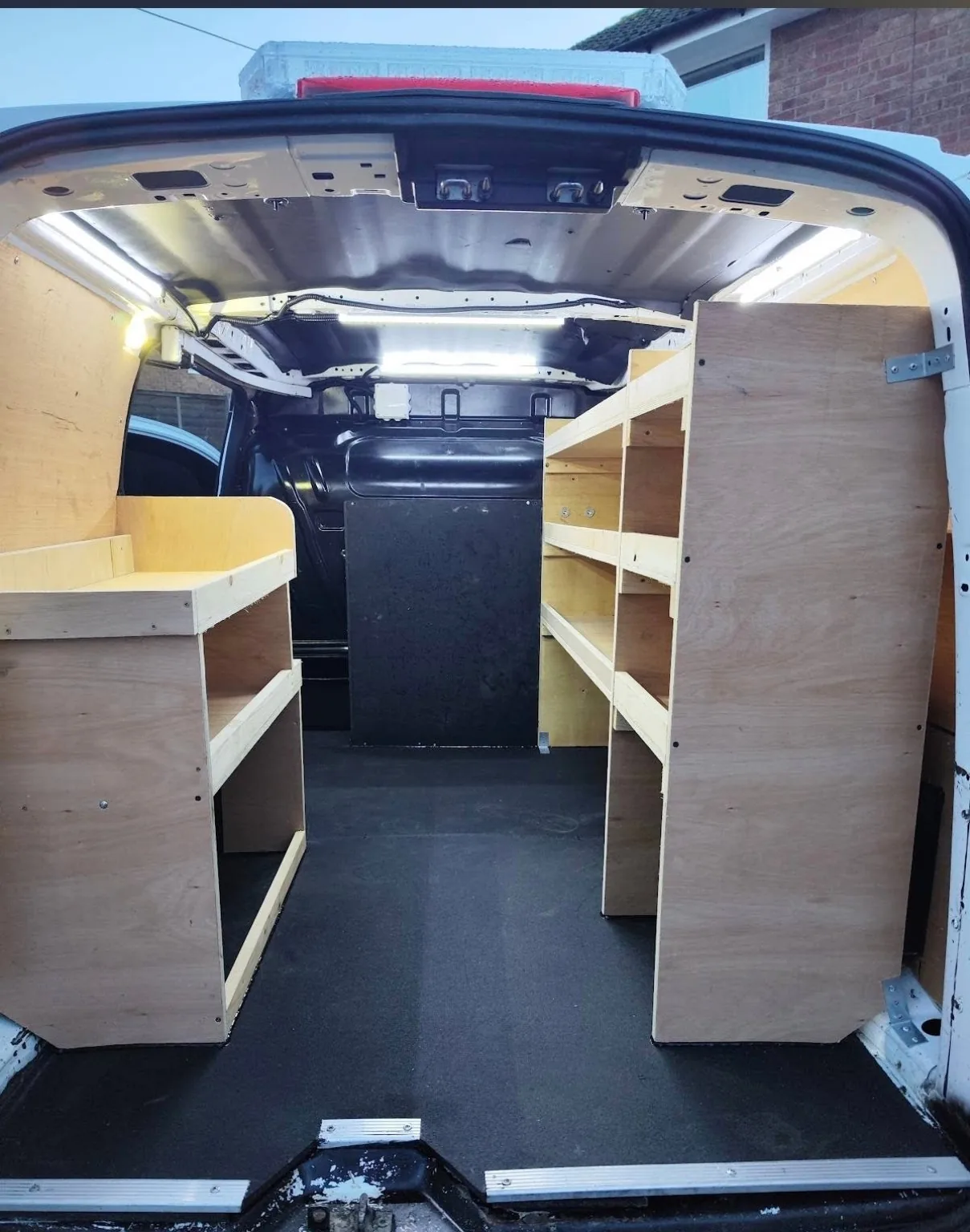 Genuine custom van racking and shelving fitted by Pro Locks UK