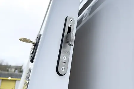 Van security lock installation